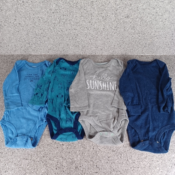 Bundle 13 Bodysuits Long And Short Sleeves Baby 6-9 Months - Picture 8 of 8